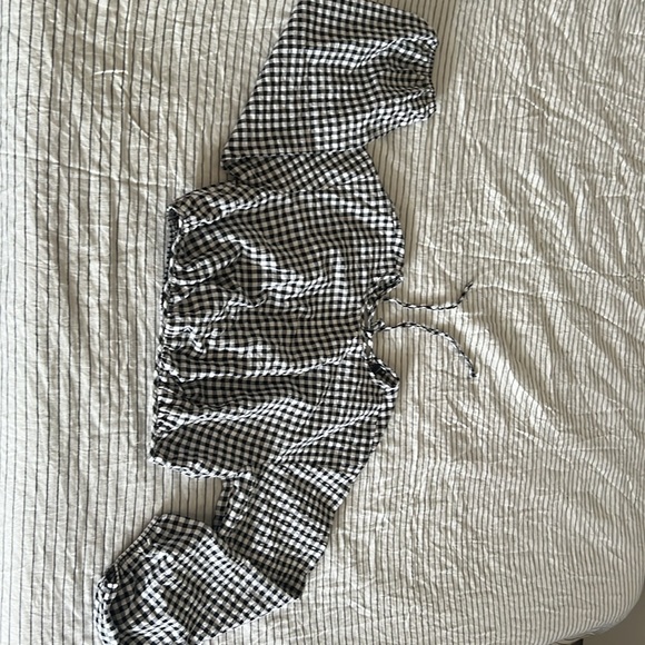 NWT Nobody's Child Black Gingham Top (Matching Skirt Available) - Picture 6 of 6